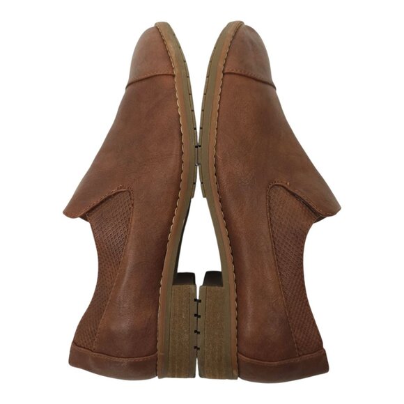 Euro Soft Sofft Wavery Loafer Women Size 7 M Brown Toffee Faux Leather Slip On - Picture 9 of 16
